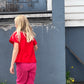 Hedi bluse i bomull – justerbar snor