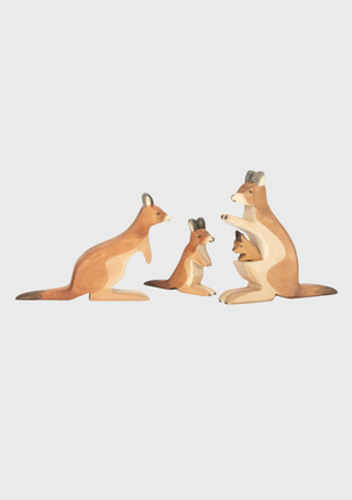Kangaroo with baby - 2 pieces - trefigur