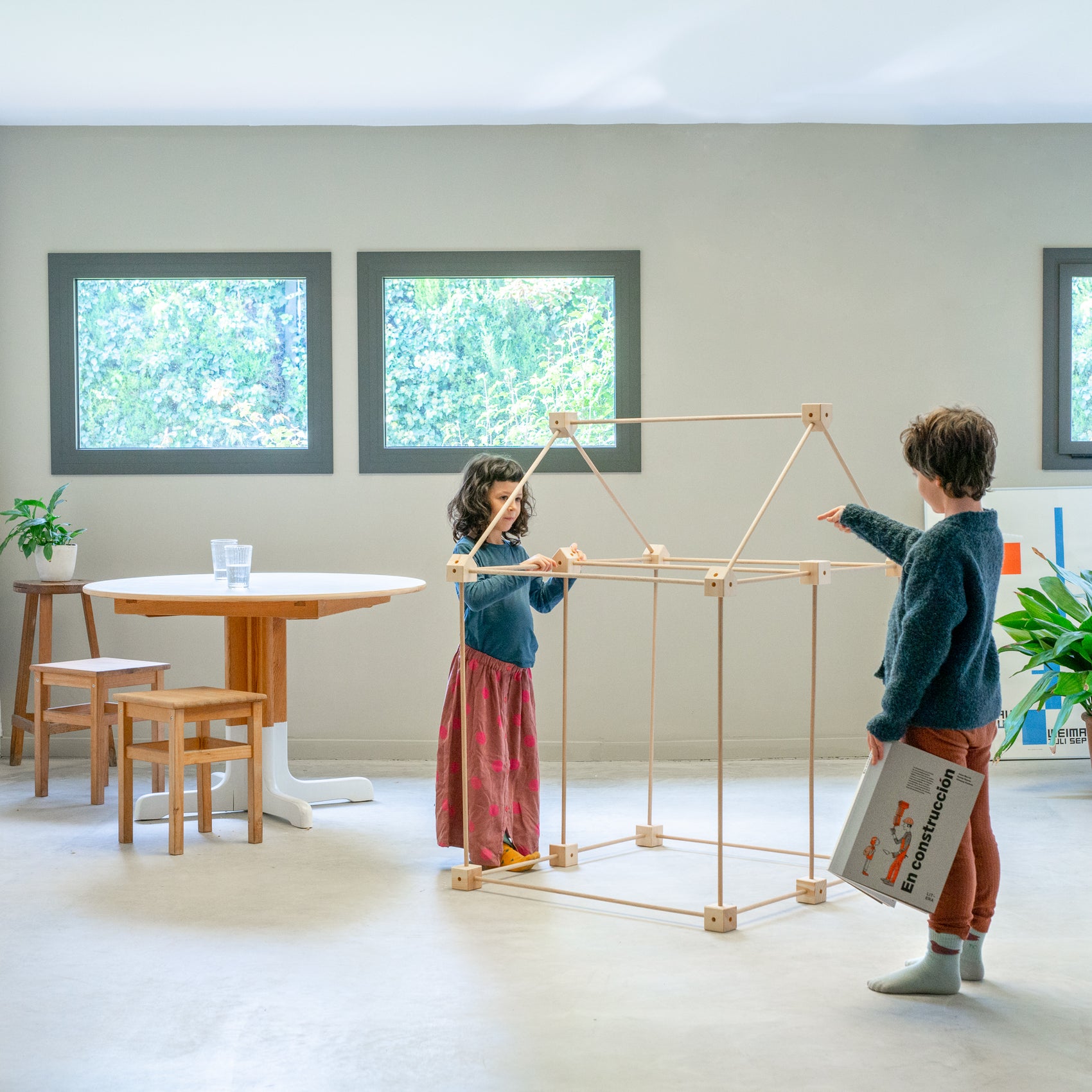 Kernel konstruksjonsett - øko bomullstekstil - 44 deler