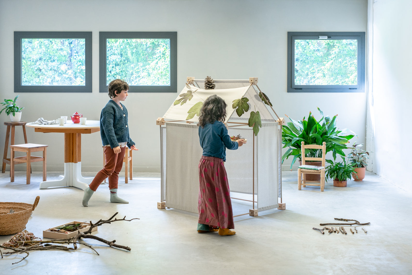 Kernel konstruksjonsett - øko bomullstekstil - 44 deler