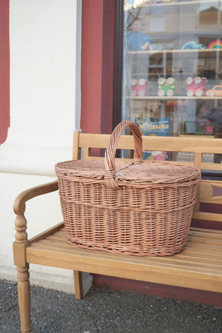 Piknik kurv i selje - 60x38cm