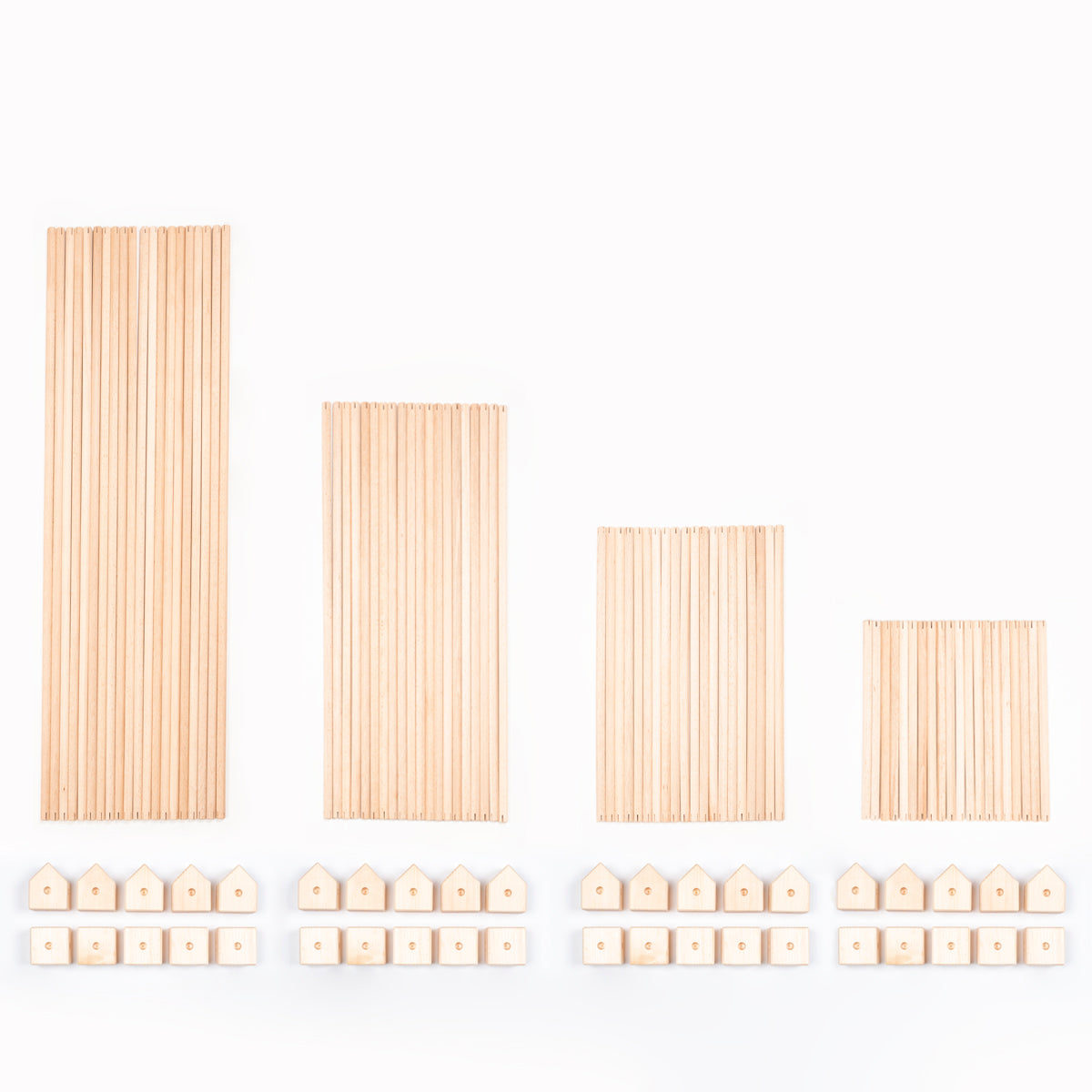 Maxi konstruksjonsett - øko bomullstekstil - 150 deler