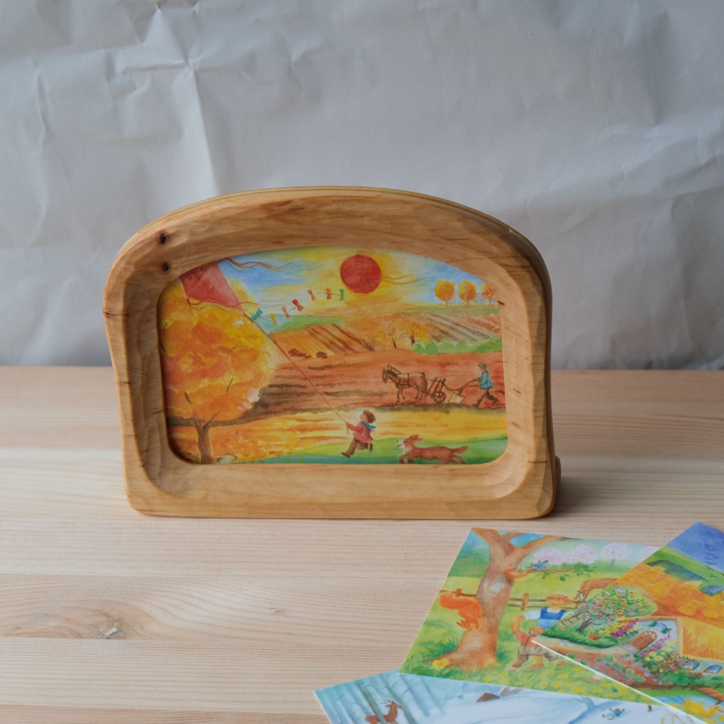 Høst på åkeren A6 kort