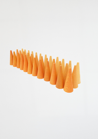 Orange Cone mandala - 36 deler