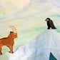 Mountain goat standing - trefigur