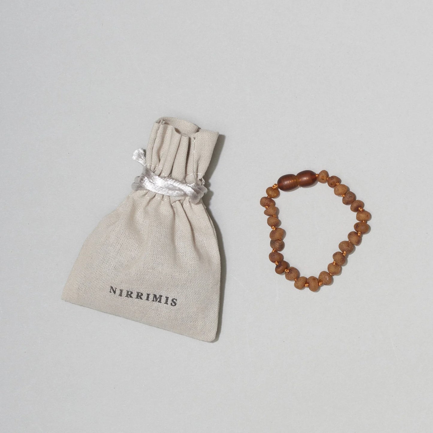 Raw caramel armbånd barn (14cm)