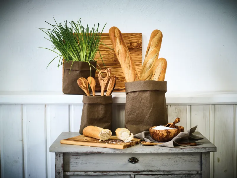 Skjærebrett i oliventre (40x30x1,5cm)