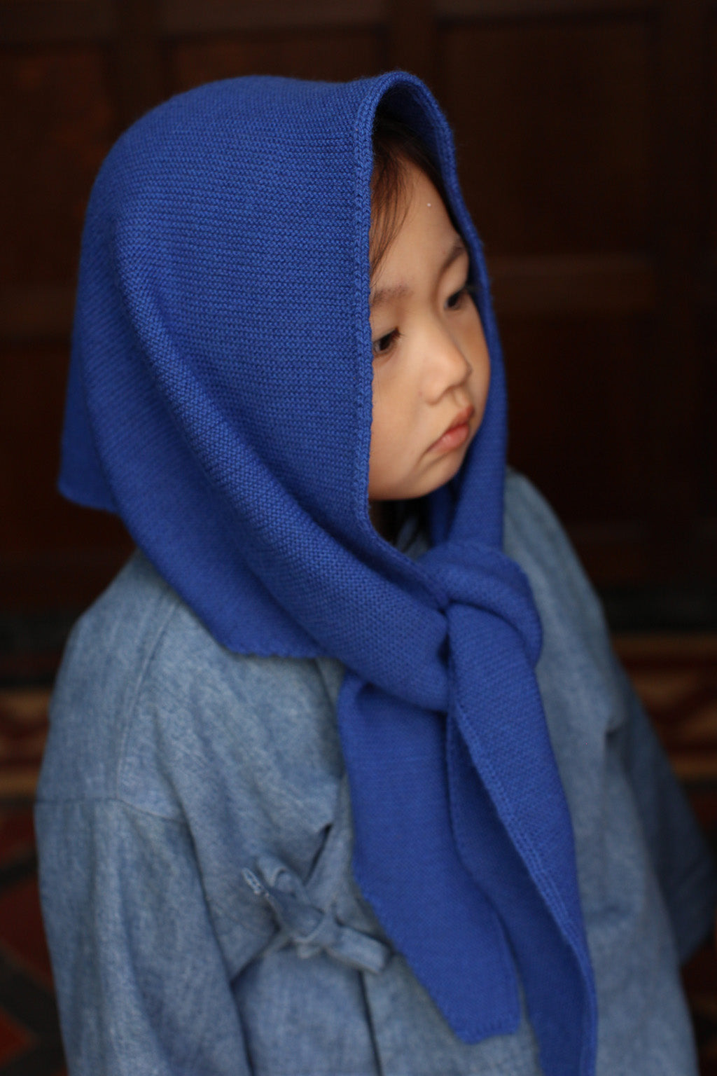 Josephina - trekant skjerf - Cobalt blue