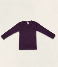 Genser - ull/silke - plomme