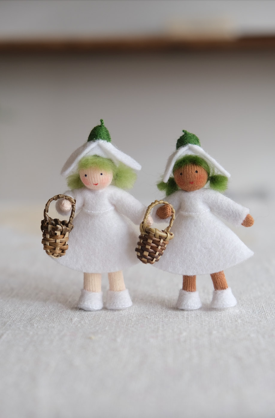 Snøklokkeprinsesse - ullfigur