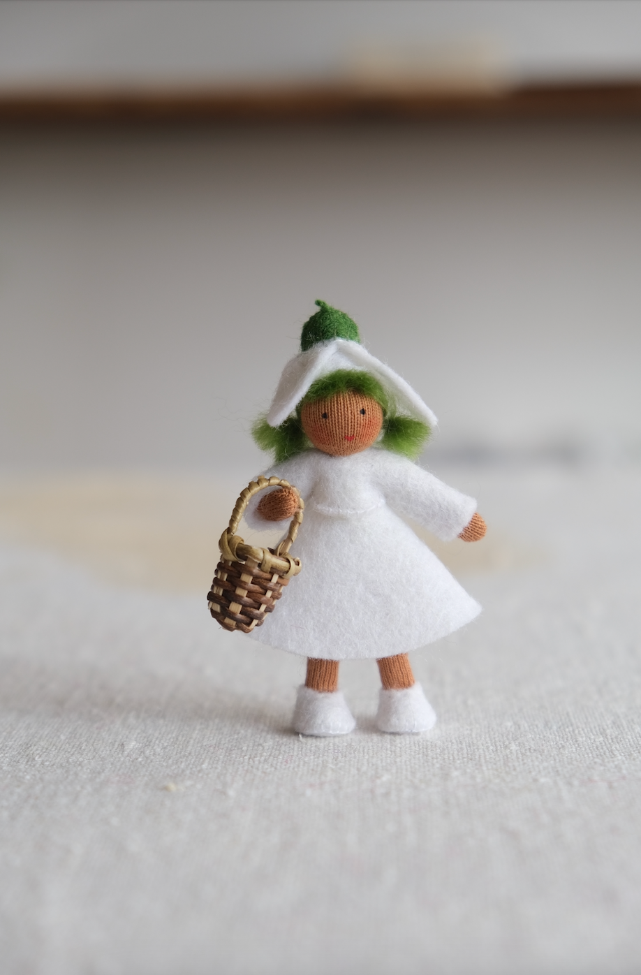 Snøklokkeprinsesse - ullfigur