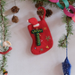 Julesokk med bokstav i ull - A-Z