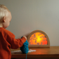 Eplehøst-motiv til siluettlampe