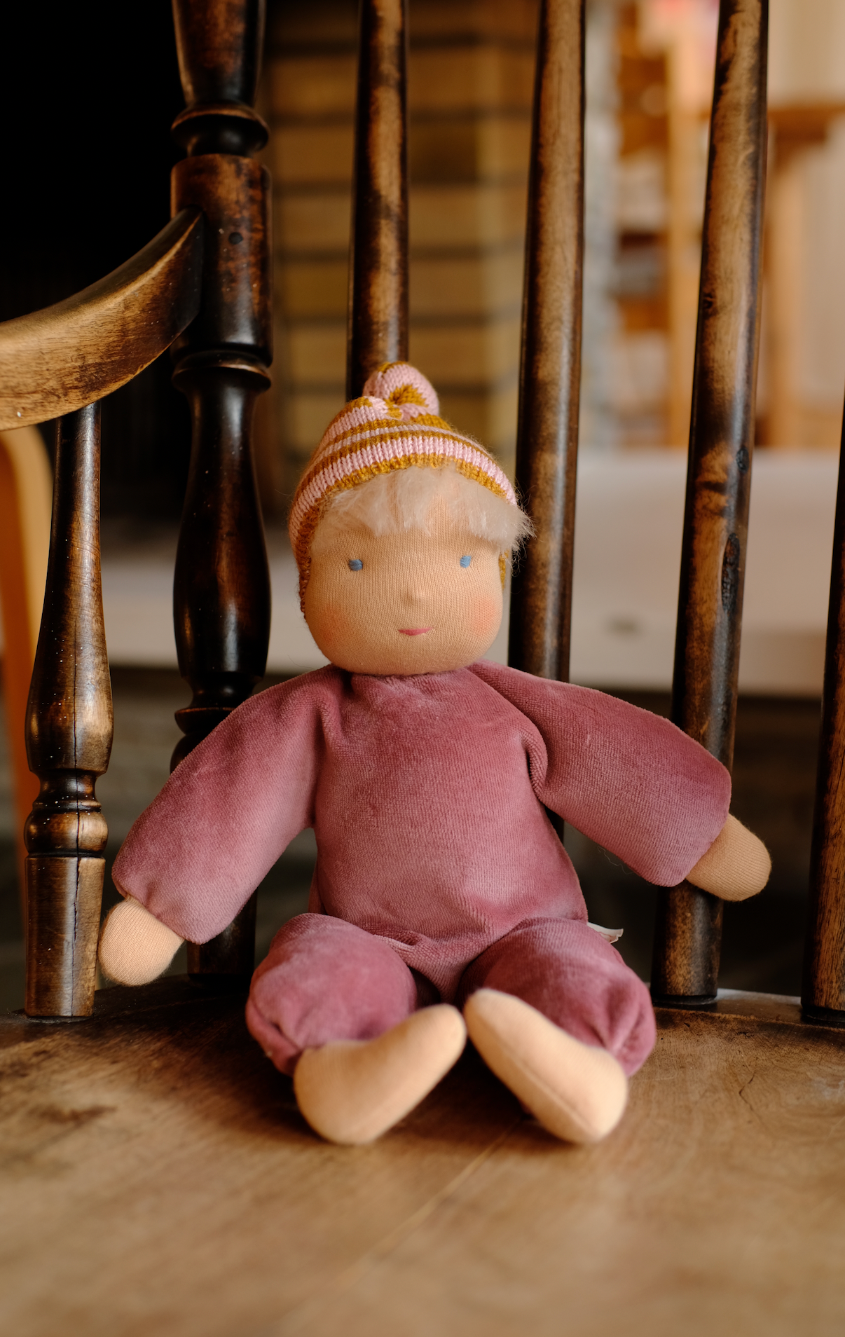 Nana - rose kosedukke - 35 cm