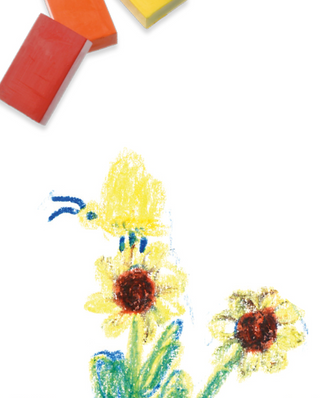 Treskrin med 24 fargestifter