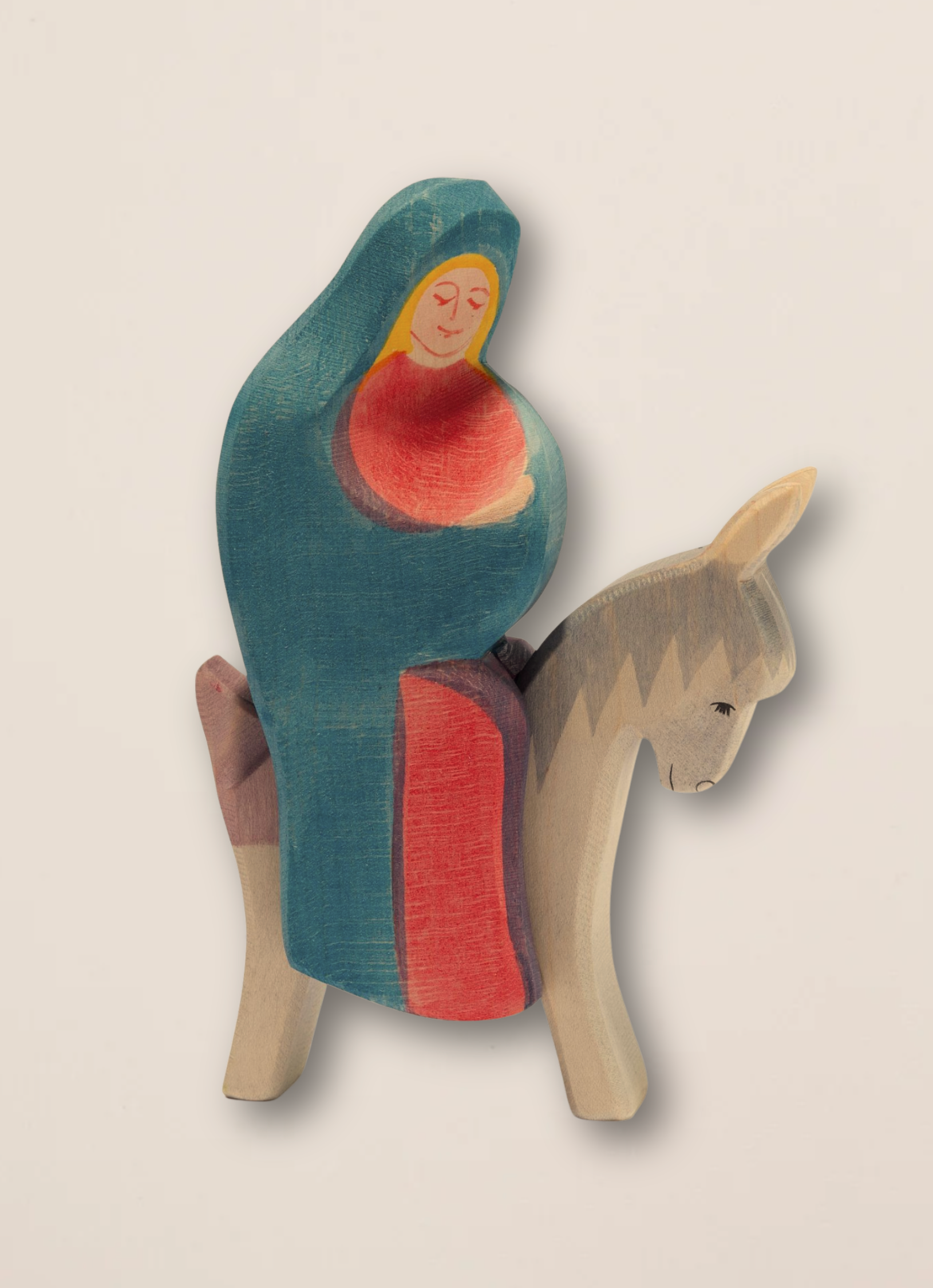 Mary on donkey - trefigur