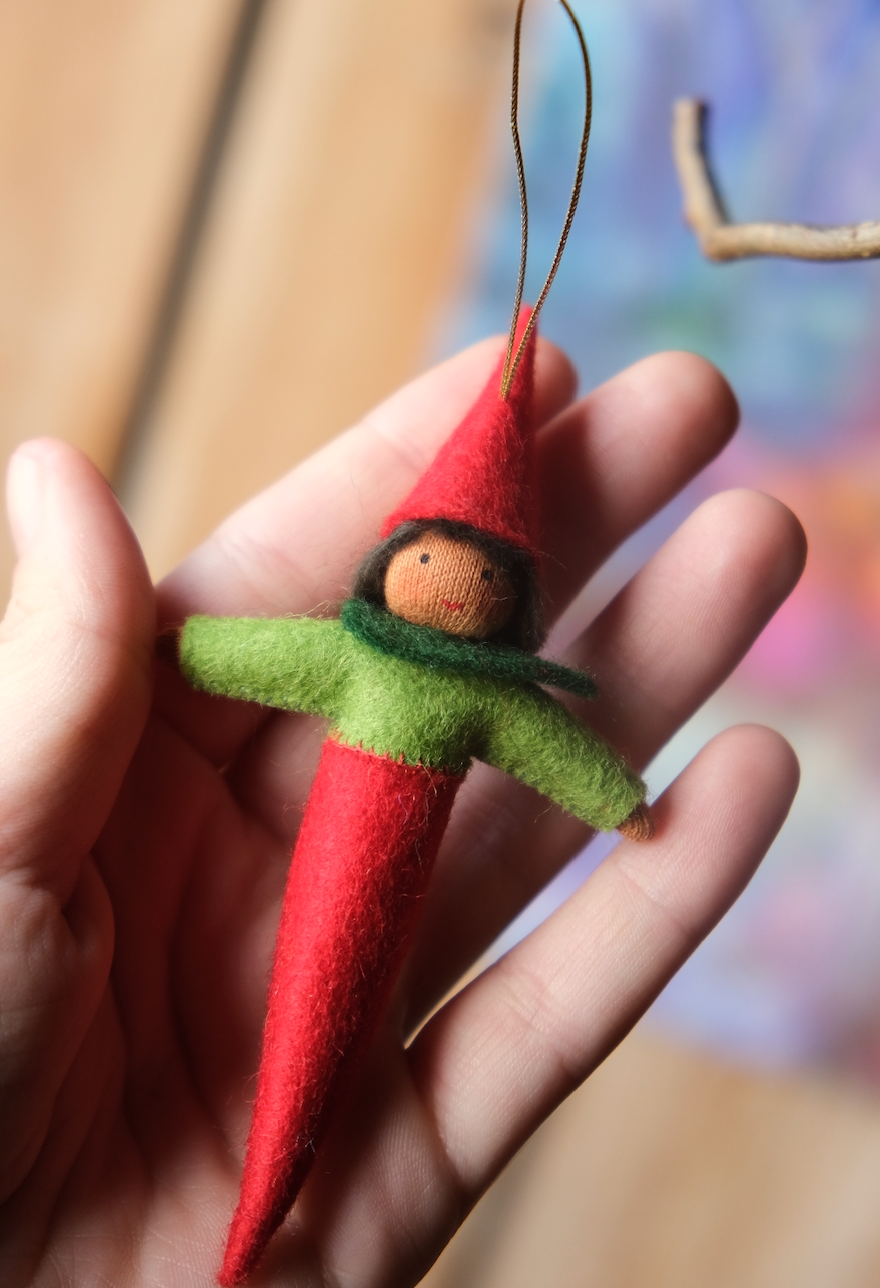 Liten pepperoni - hengeullfigur