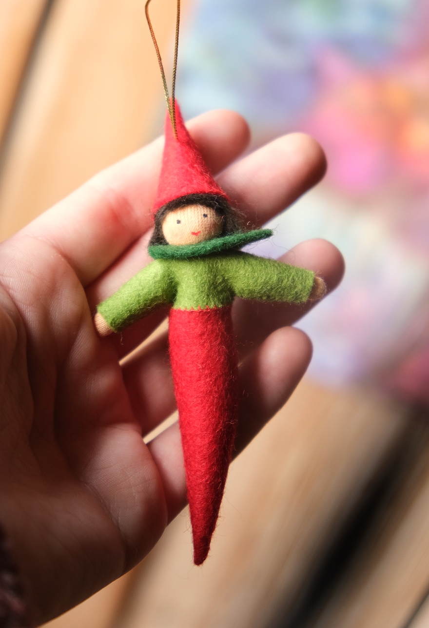 Liten pepperoni - hengeullfigur