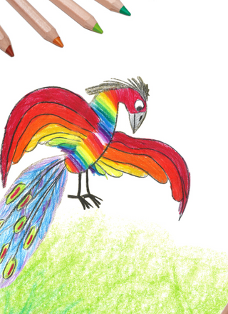 Fargeblyanter med trekantgrep - 24+1 stk