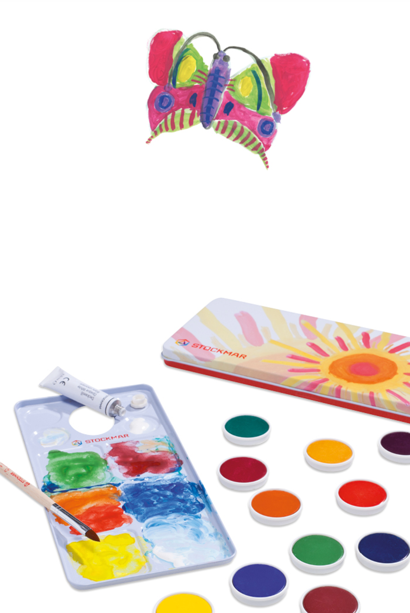 Akvarellmaling - 12 farger