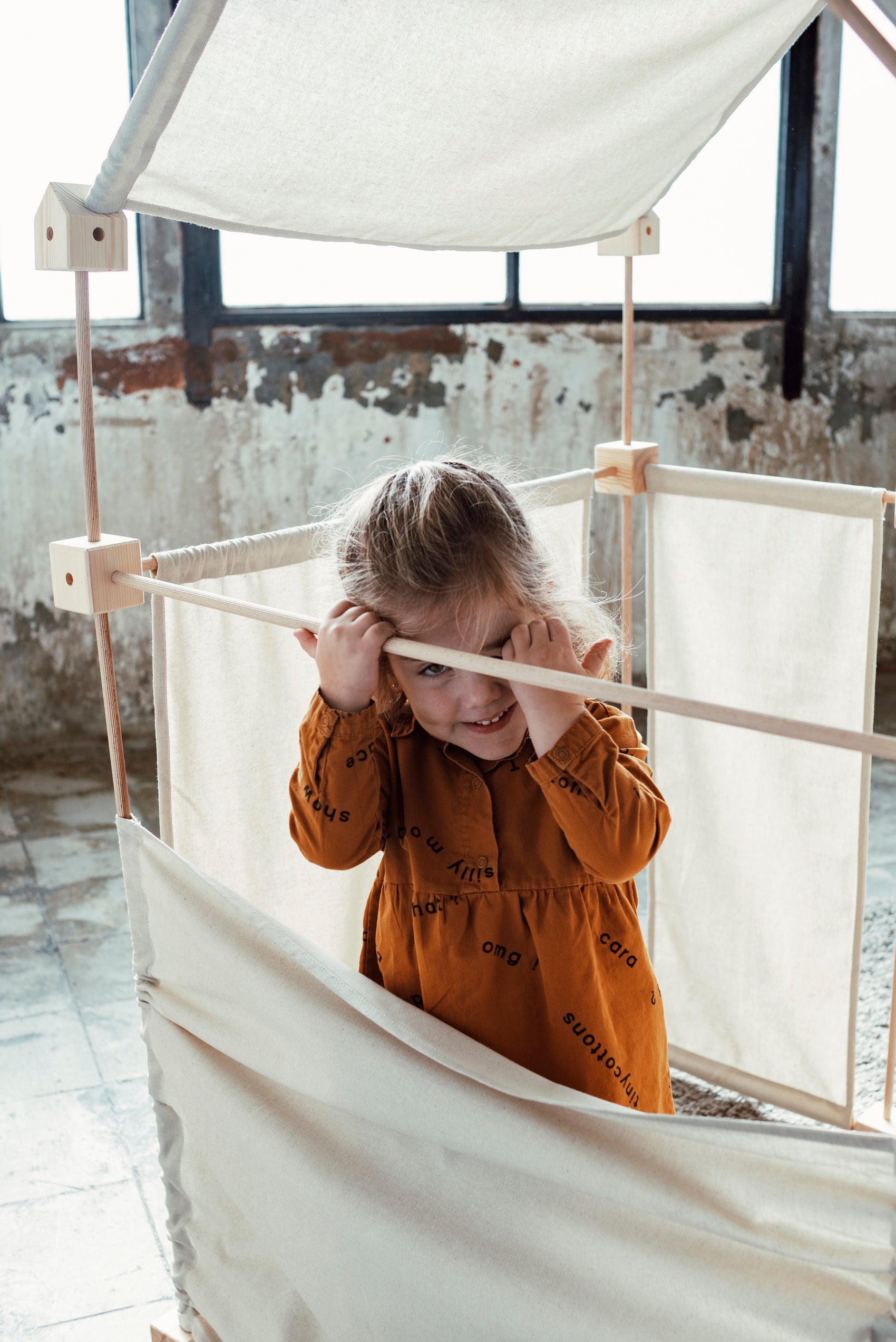 Family konstruksjonsett - øko bomullstekstil - 79 deler