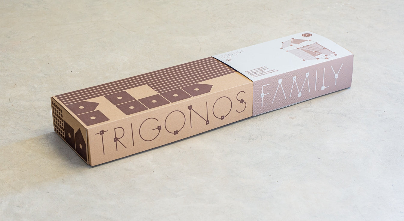 Family konstruksjonsett - øko bomullstekstil - 79 deler