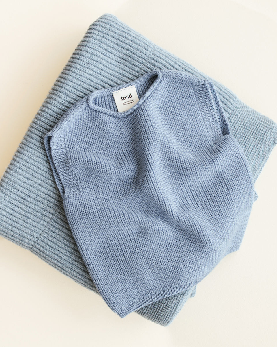 Harvey ullvest - Light Blue - 6-12 mnd-5 år
