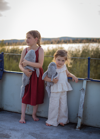 Hai med varme/kjølepute - stor