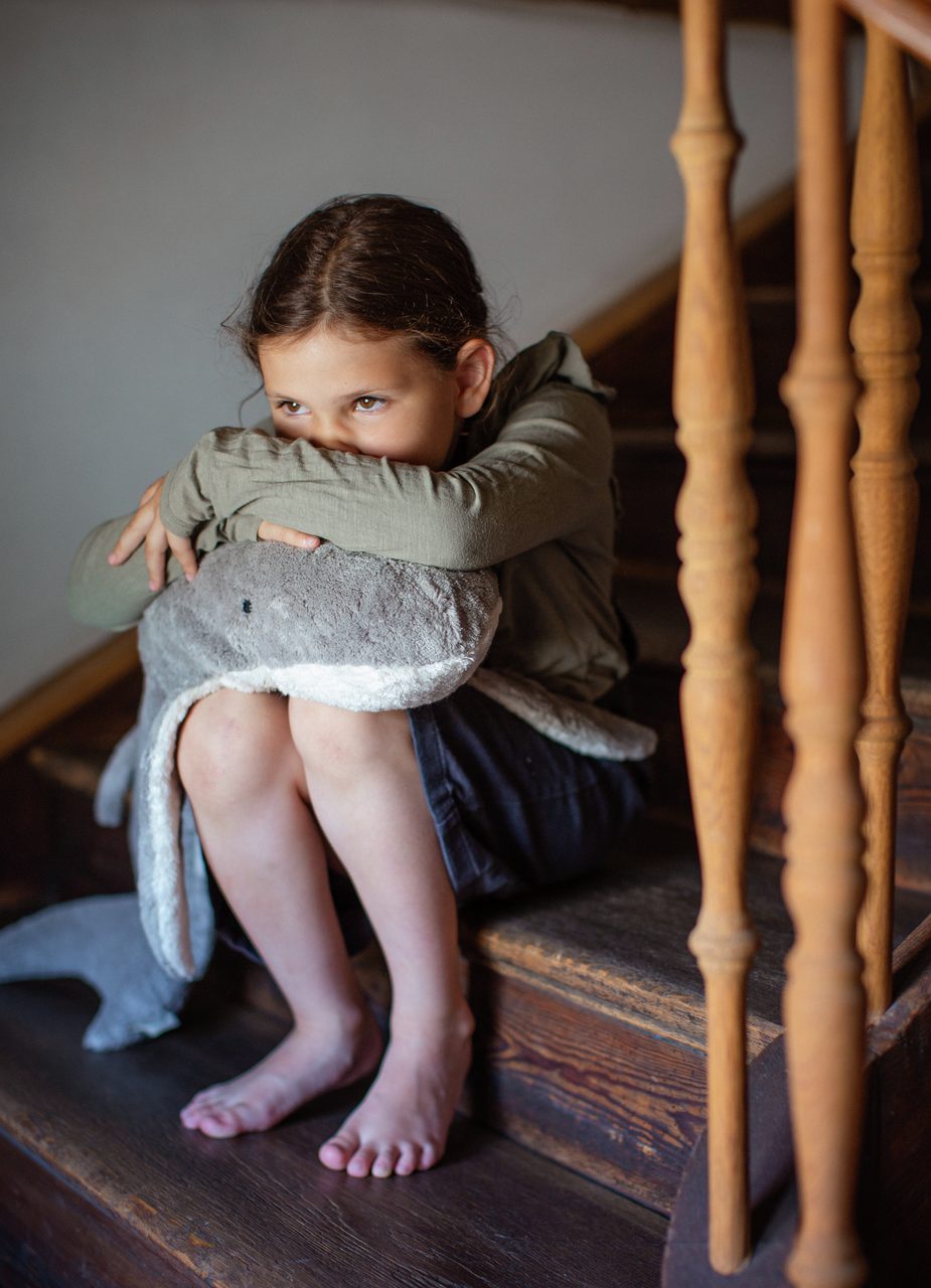 Hai med varme/kjølepute - GIGANTISK stor