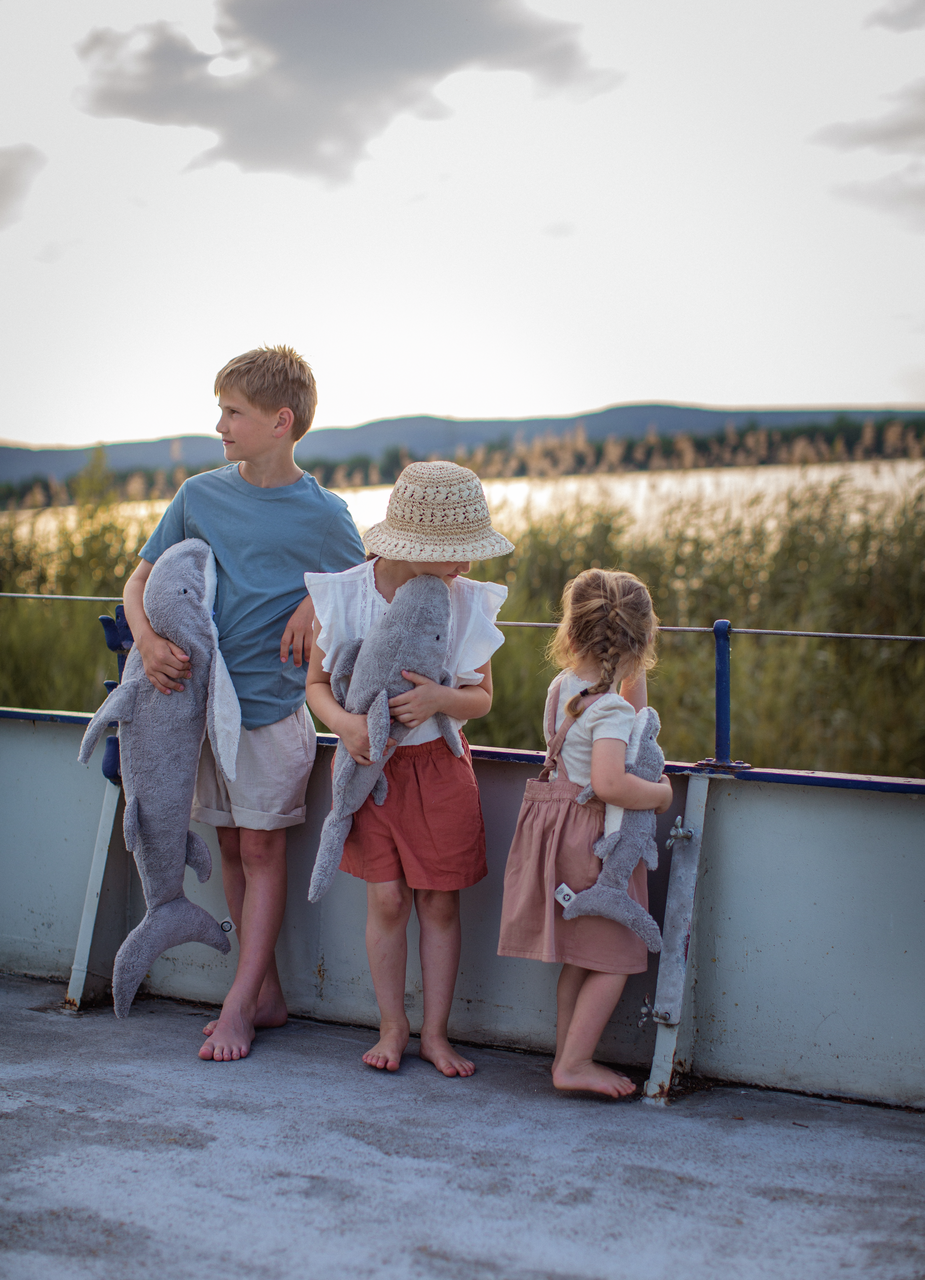 Hai med varme/kjølepute - GIGANTISK stor