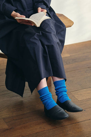 Linstrømper – Middle Sky Blue