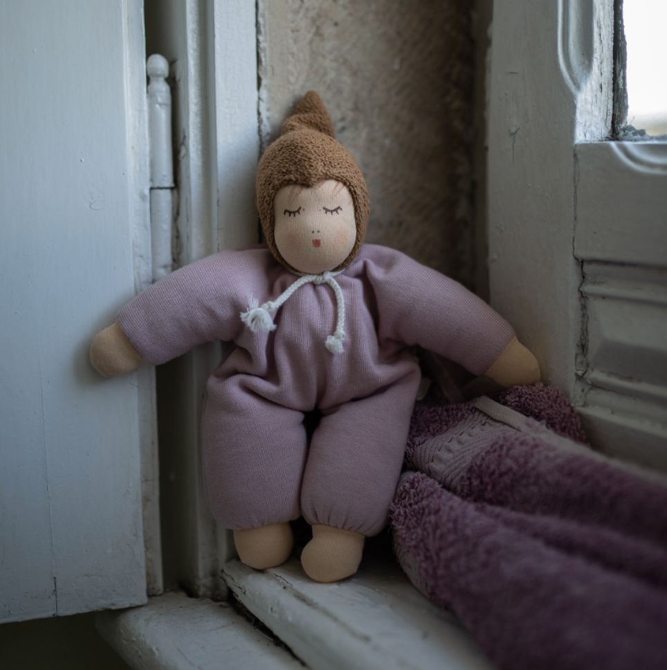 Valnøtt baby - rosa - 22cm