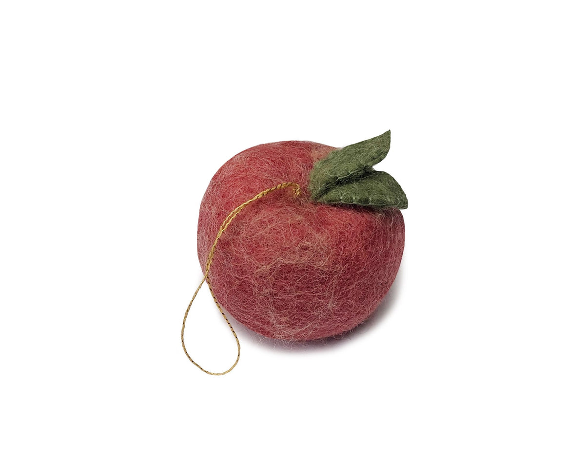 Eple i ull - julepynt