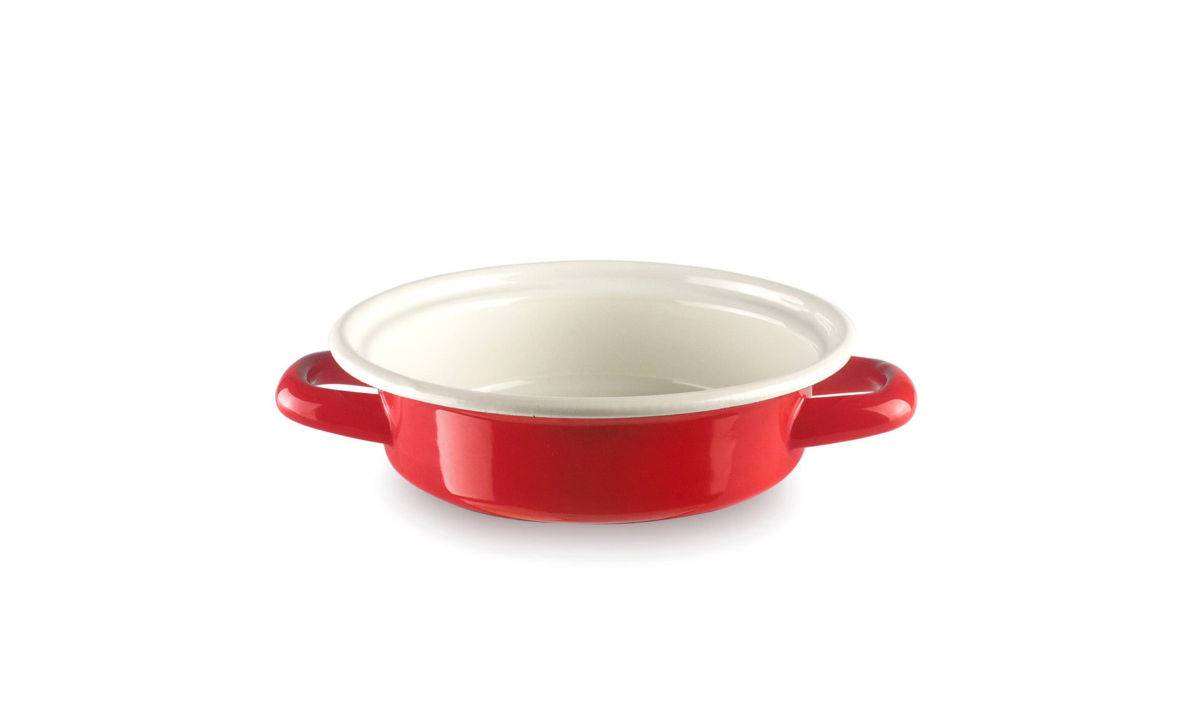 Lav gryte - rød - 14 cm