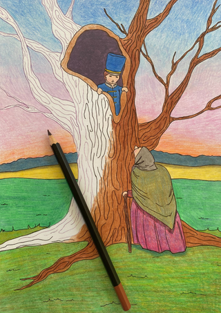 Coloring book with Andersen's fairy tales - with audio