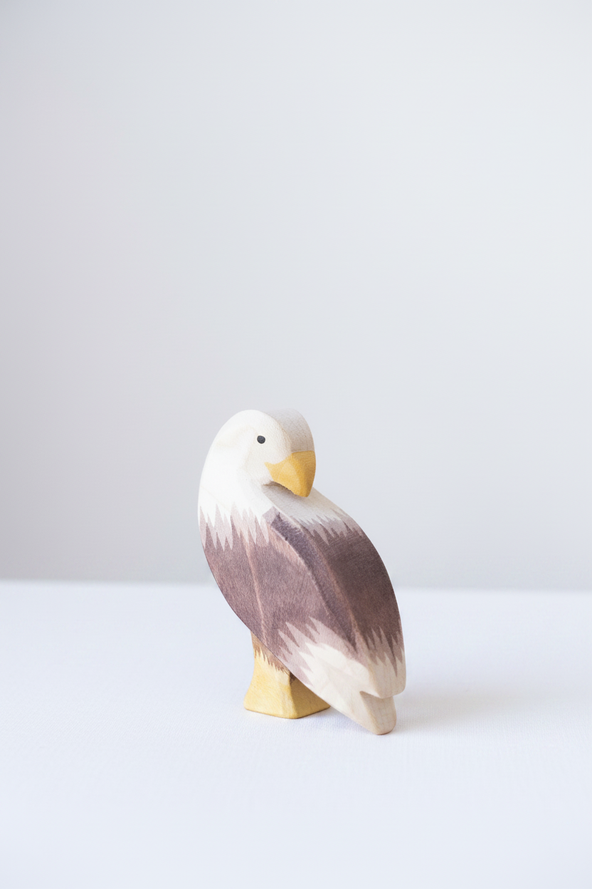 Bald eagle standing – studiobakgrunn