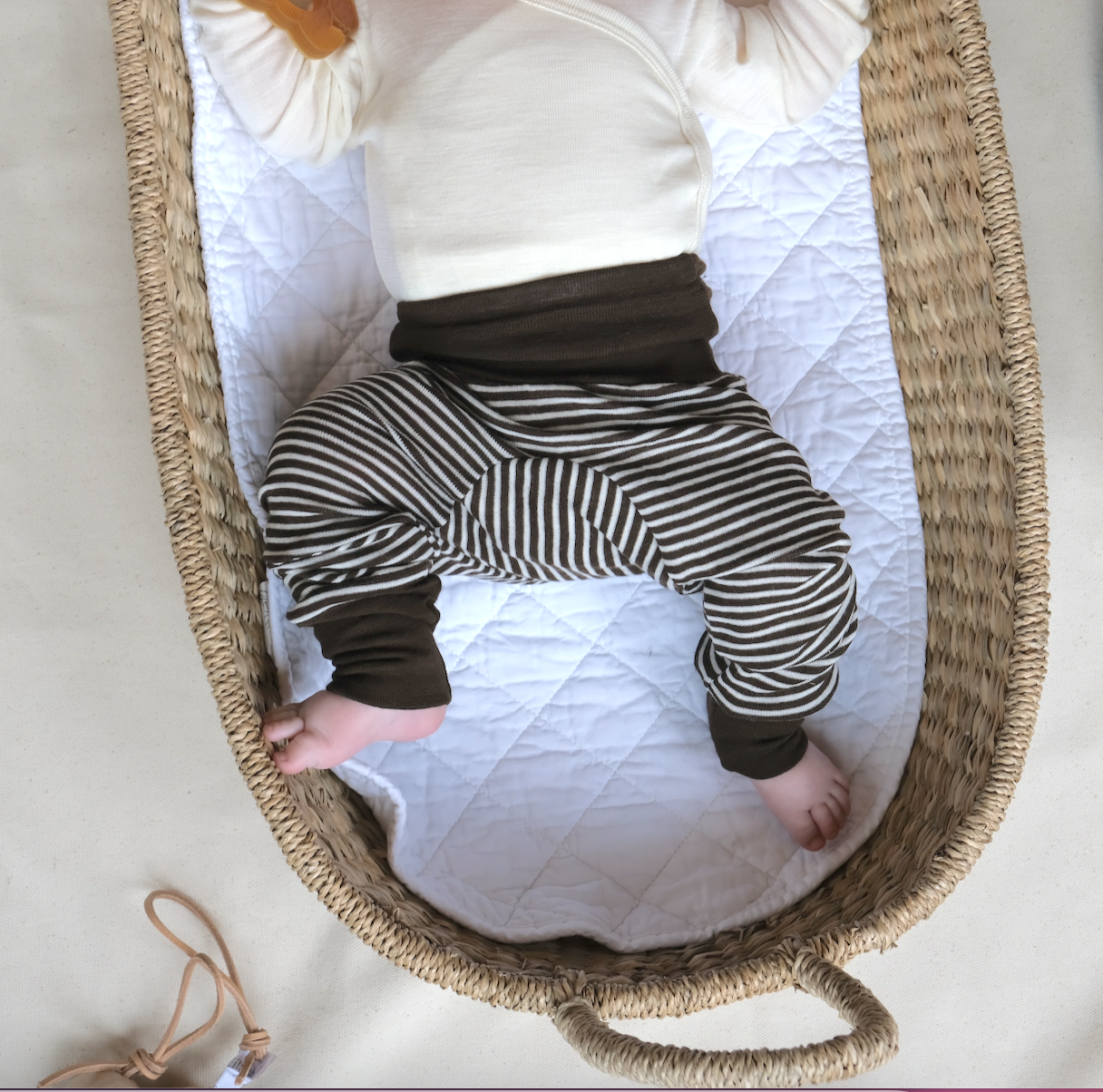 Bukse - høyt liv - ull/silke