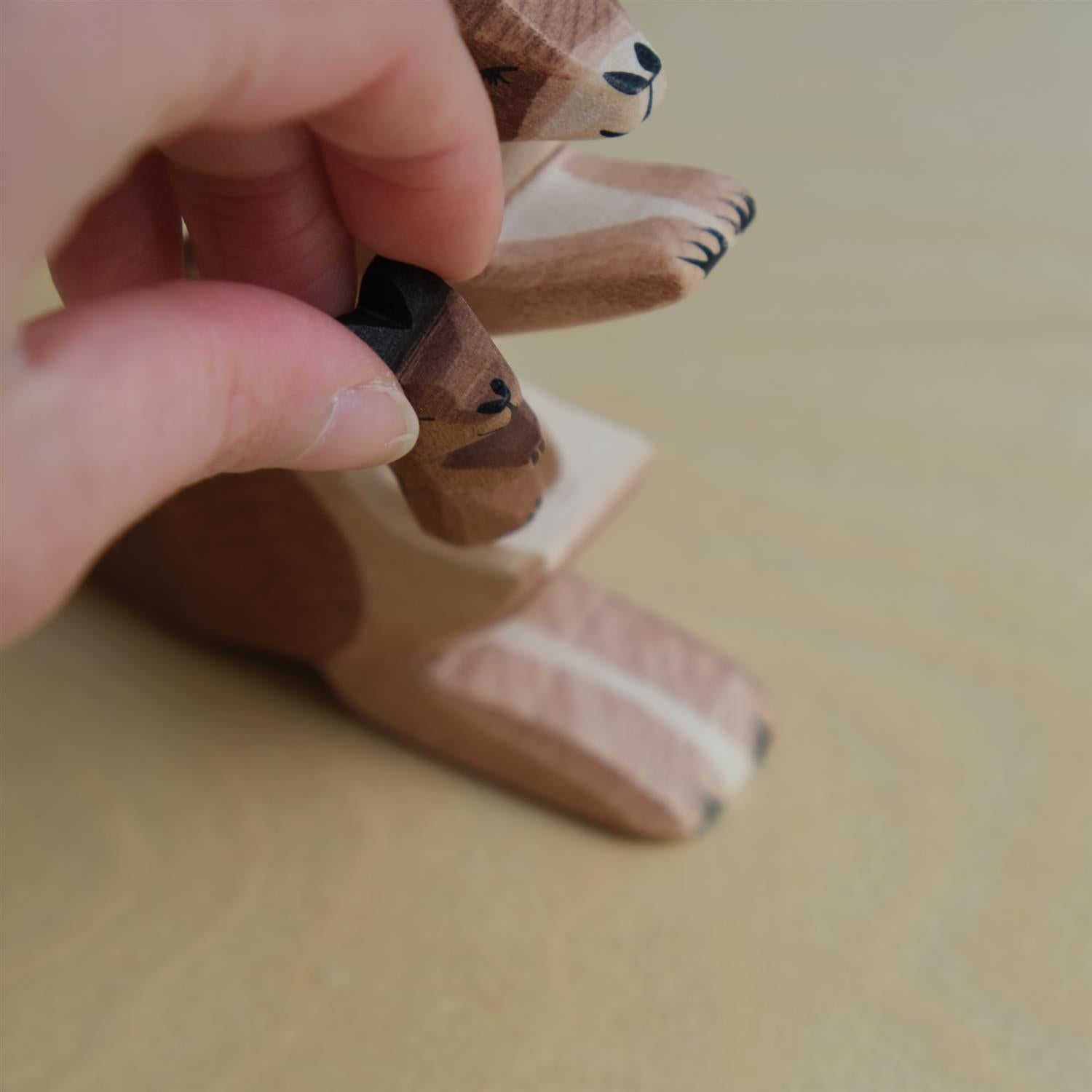 Kangaroo with baby - 2 pieces - trefigur