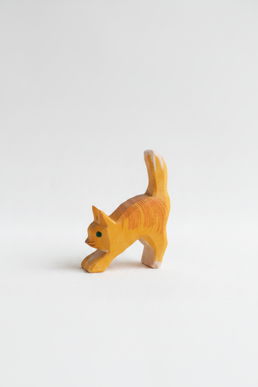 Cat small head low