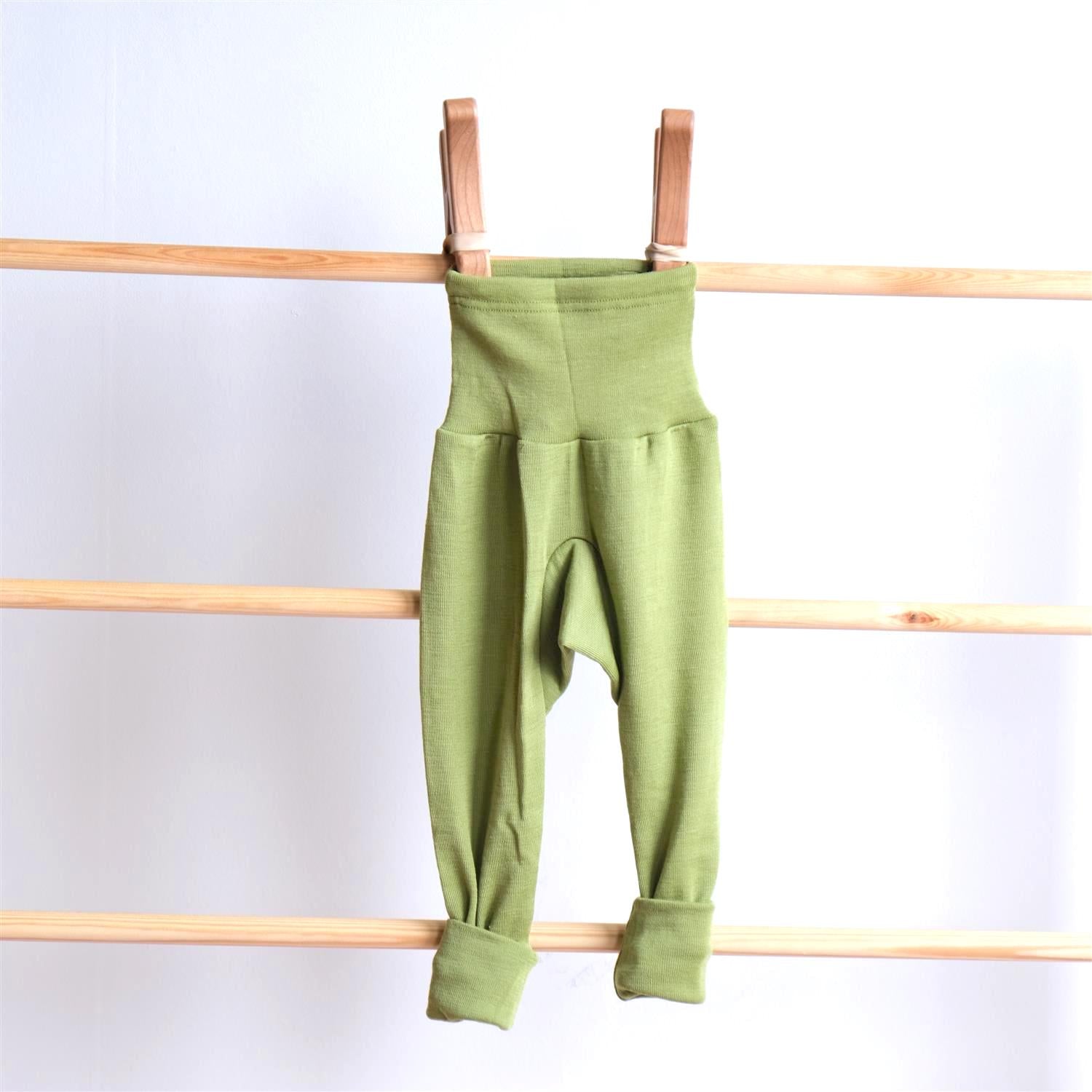 Bukse - høyt liv - ull/silke