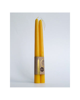 Kronelys 25cm - bivoks - 2stk