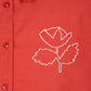 Vibrant Flower Embroidery Poplin Shirt