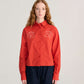 Vibrant Flower Embroidery Poplin Shirt
