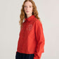 Vibrant Flower Embroidery Poplin Shirt