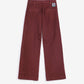Pleated Twill Wide-Leg Pants