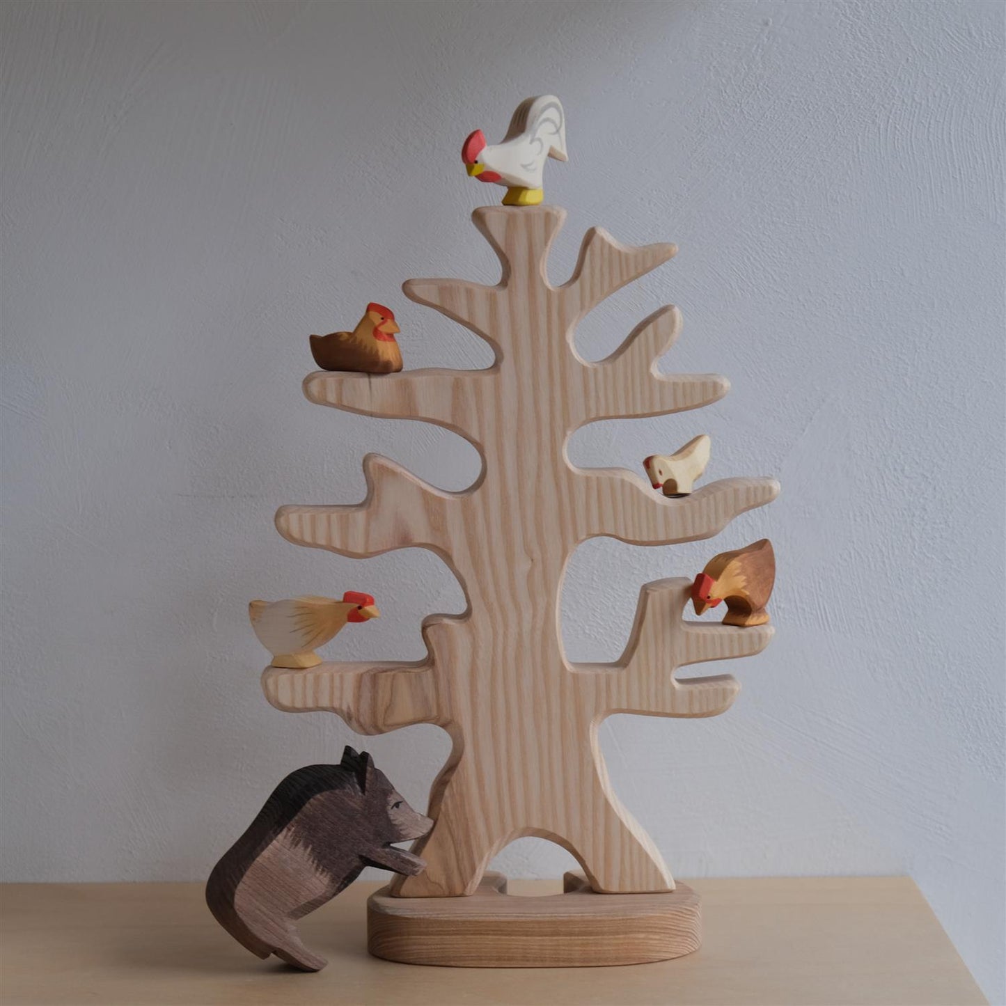 Bird tree with support - trefigur