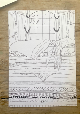 Coloring book with Andersen's fairy tales - with audio