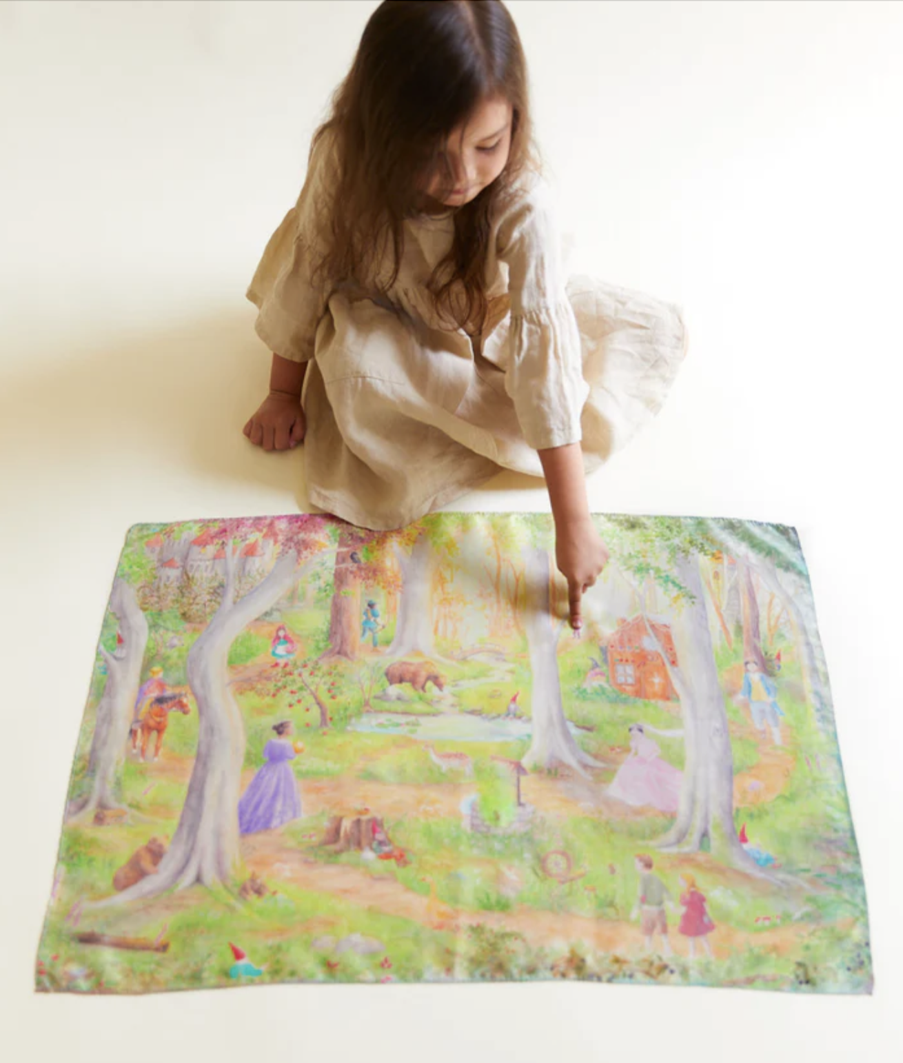 Let og finn lekesilke - fairy tale - 54 x 74 cm