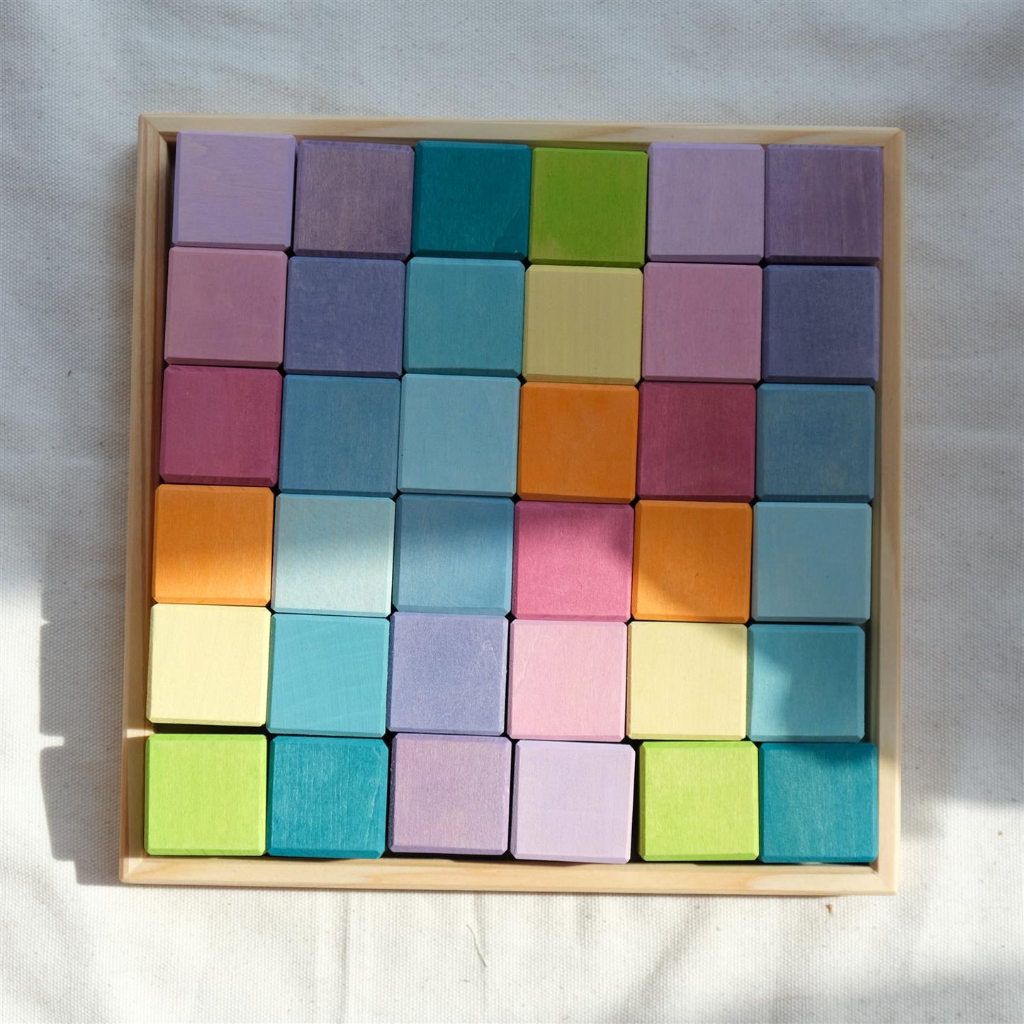 Mosaikk klosser i pastell