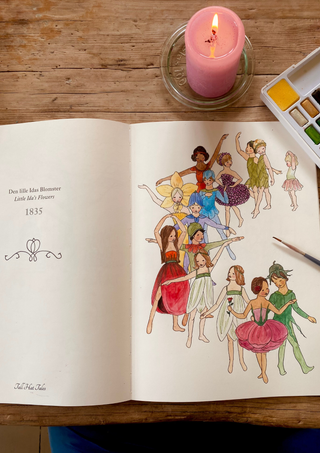 Coloring book with Andersen's fairy tales - with audio